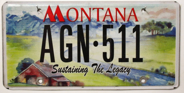 MONTANA Sustaining the Legacy - Nummernschild # AGN511 ...