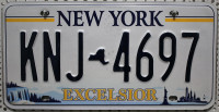 NEW YORK Excelsior - Nummernschild # KNJ4697 ...