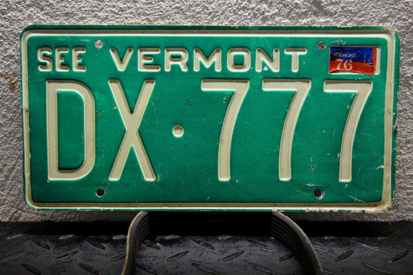 VERMONT (See) 1976 Oldtimer - Nummernschild # DX777 =