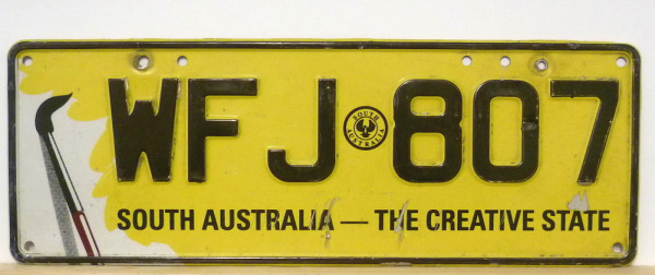 SOUTH AUSTRALIA (SA) - Nummernschild # WFJ807