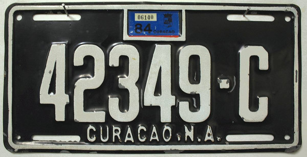 CURACAO - Nummernschild # 42349C =
