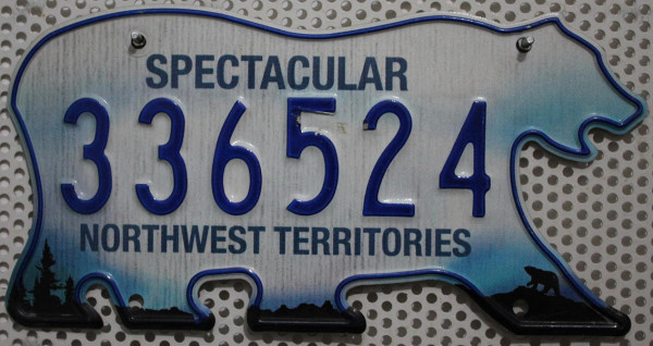 NORTHWEST TERRITORIES Spectacular - Nummernschild # 336524 ...