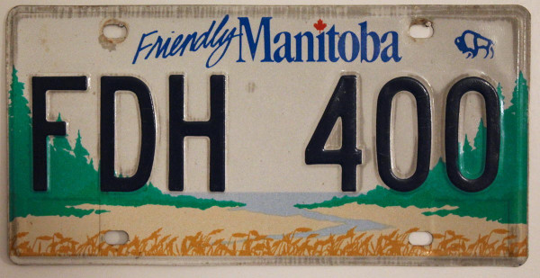 MANITOBA Landschaft Motiv - Nummernschild # FDH400 ...