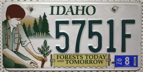 IDAHO Forests (Today / Tomorrow) - Nummernschild # 5751F =