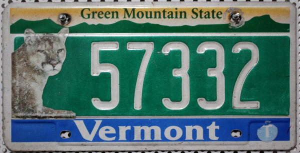 VERMONT Motiv Puma - Nummernschild # 57332 ...