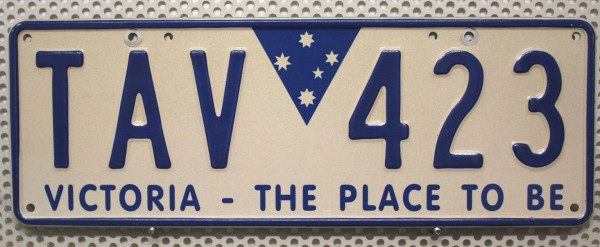 VICTORIA The Place To Be - Nummernschild # TAV423