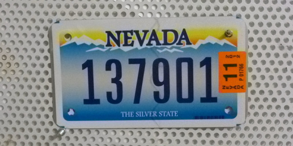 Motorradschild NEVADA Nummernschild # 137901