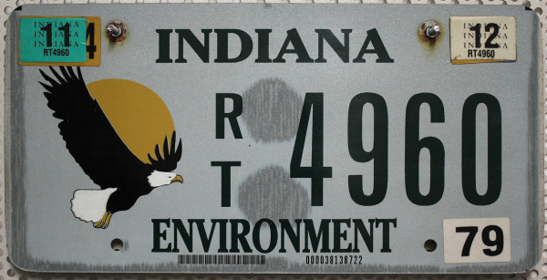 INDIANA Environment - Nummernschild # RT.4960 =