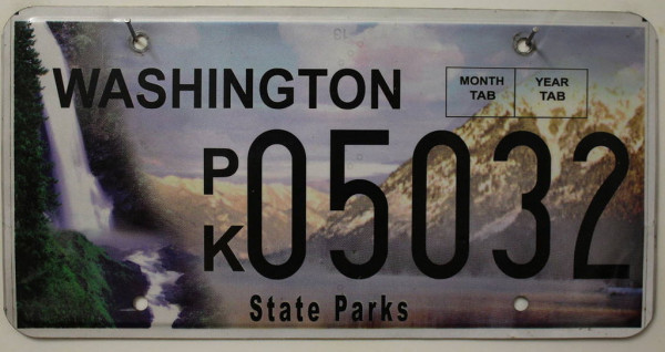 WASHINGTON State Parks - Nummernschild # 05032 ...