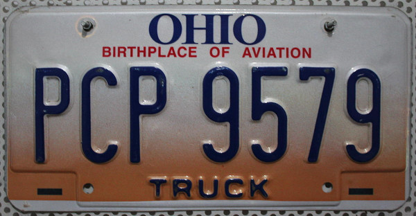 OHIO Nummernschild / birthplace of aviation / TRUCK - PCP9579