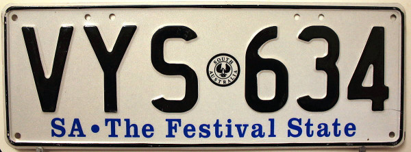 SOUTH AUSTRALIA (SA) - Nummernschild # VYS634