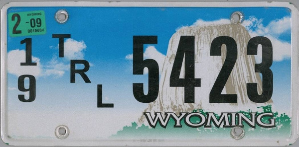 WYOMING (Typ TRL) - Nummernschild # 5423 =