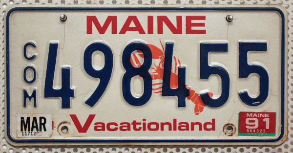 MAINE Hummer / Lobster Motiv - Nummernschild # 498455 (com) =