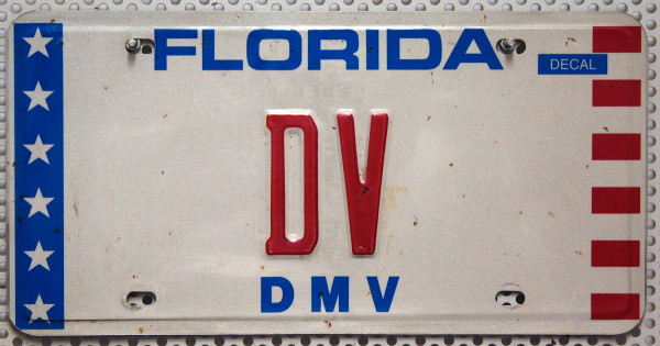 FLORIDA (DMV) - Nummernschild # DV ...