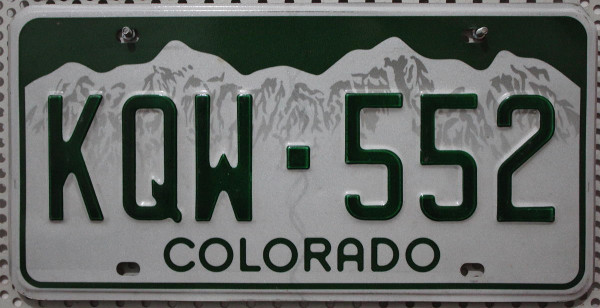 COLORADO Berge Motiv - Nummernschild # Schilder Auswahl