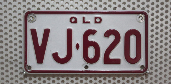 Motorradnummernschild QUEENSLAND (QLD) # VJ620 ...