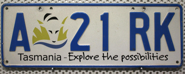 TASMANIA Explore ... - Nummernschild # A21RK