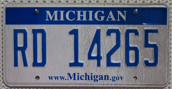 MICHIGAN .gov - Nummernschild # RD14265 ...