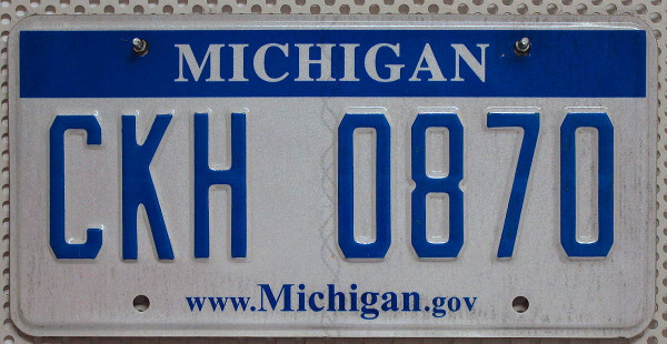 MICHIGAN .gov - Nummernschild # CKH0870 ...