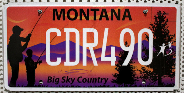 MONTANA Big Sky Country - Nummernschild # CDR490 ...