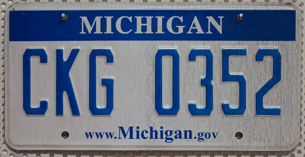 MICHIGAN .gov - Nummernschild # CKG0352 ...