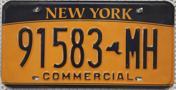 NEW YORK Commercial - Nummernschild # 91583MH ...