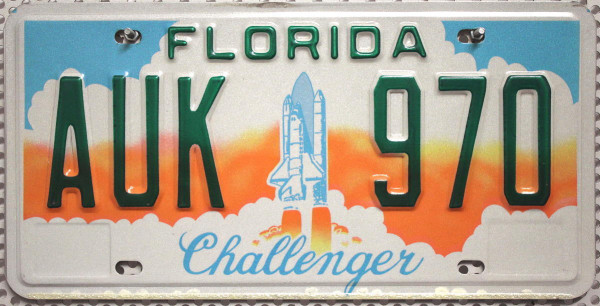 FLORIDA Challenger - Nummernschild # AUK970 ≡
