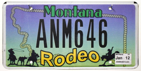 MONTANA Rodeo - Nummernschild # ANM646 =