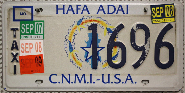 C.N.M.I - U.S.A. Nummernschild (Northern Mariana Islands) # 1696 =