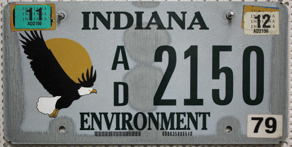 INDIANA Environment - Nummernschild # AD.2150 =