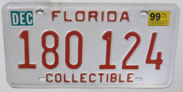 FLORIDA Collectible - Nummernschild # 180124 =