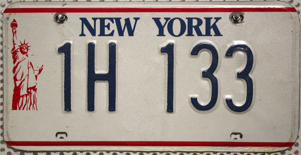 NEW YORK Freiheitsstatue Grafik - Nummernschild # 1H133