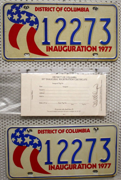 WASHINGTON D.C. Schilder PAAR - Zwei USA Nummernschilder # 12273