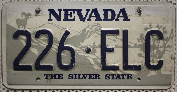 NEVADA The Silver State - Nummernschild # 226ELC ...