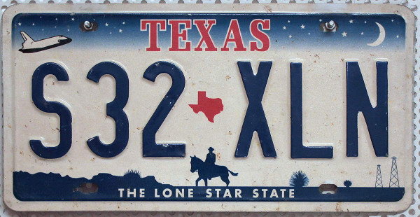 TEXAS The Lone Star State - Nummernschild # S32XLN