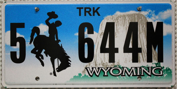 WYOMING Devils Tower Graphic - Nummernschild # 5644M