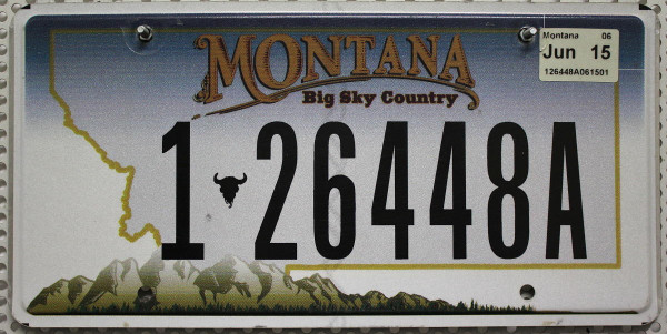 MONTANA Big Sky Country - Nummernschild # 126448A =