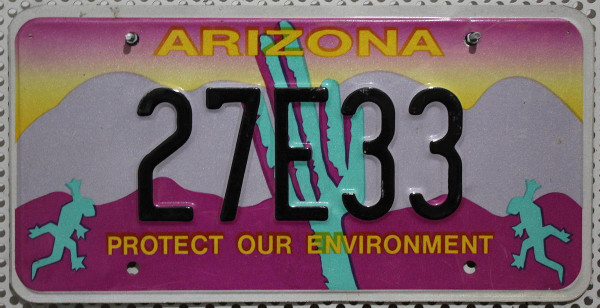 ARIZONA Environment / Umwelt - Nummernschild # 27E33 ...